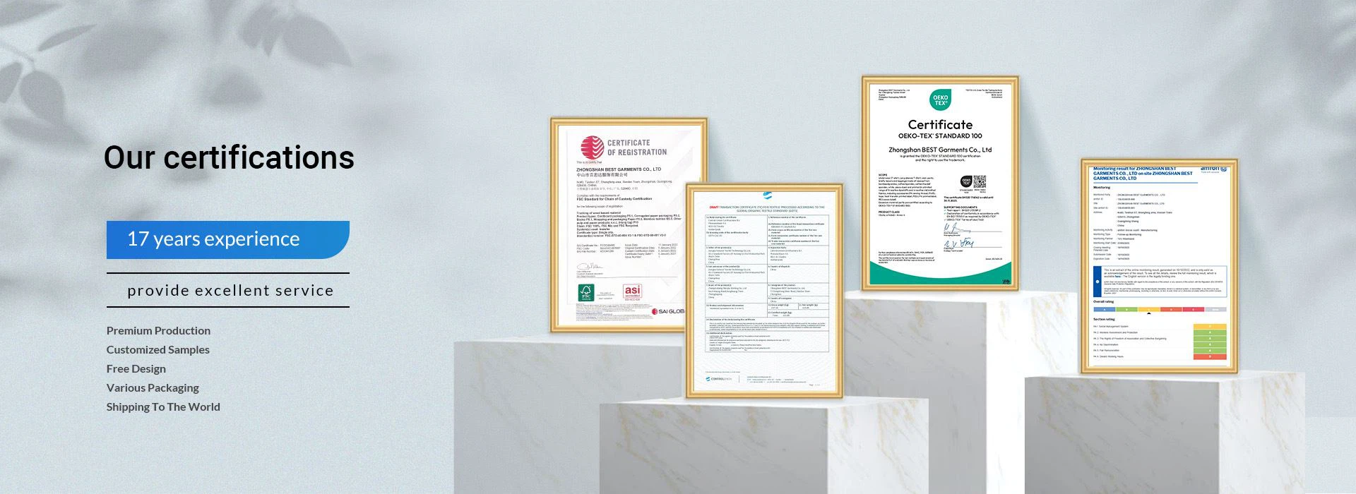 underwear certification