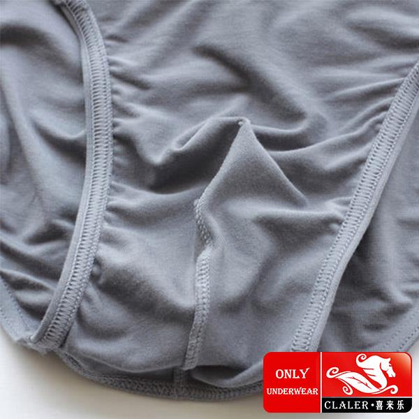 Cotton Plain Color Men's Briefs